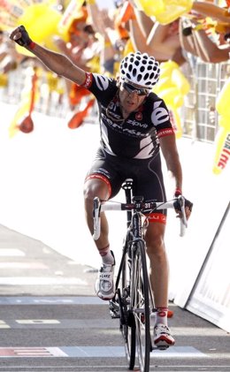 El ciclista español Carlos Sastre en el Giro 2009