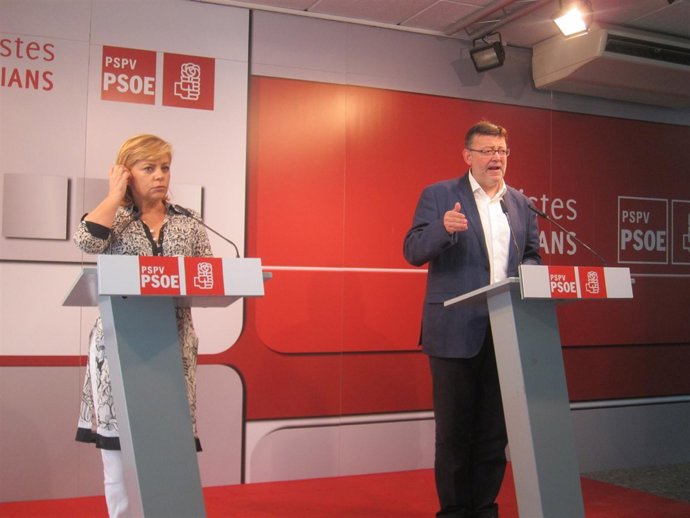 Valenciano Y Puig En La Rueda De Prensa