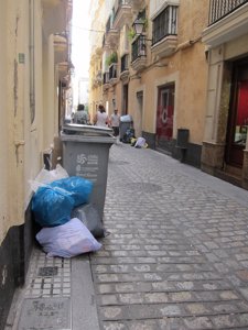 Huelga de basura en Cádiz