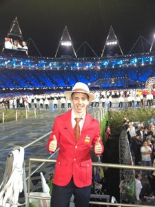 Iker Muniain en la ceremonia de inauguración