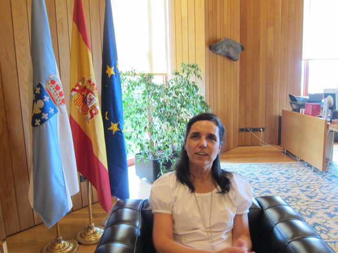 La presidenta del Parlamento, Pilar Rojo, concede una entrevisa a Europa Press