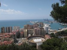 Vista de Málaga desde Gibralfaro