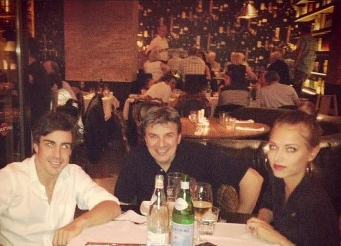 Fernando Alonso y Dasha Kapustina