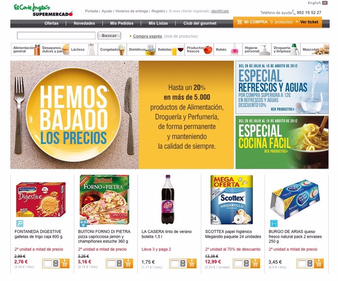 Supermercado 'Online' De El Corte Inglés
