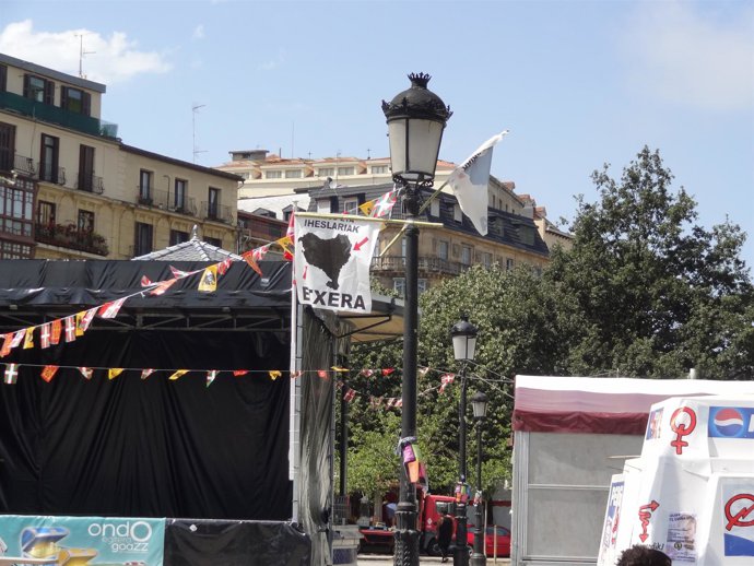 Carteles de presos en San Sebastián