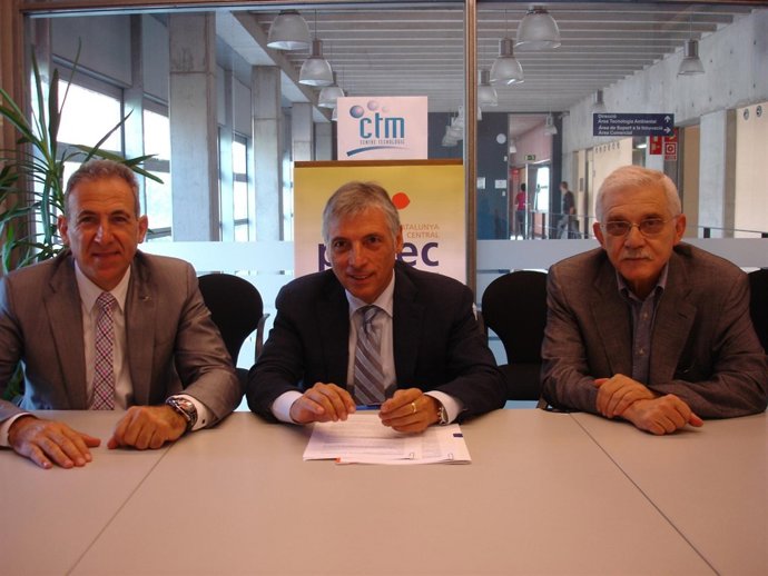 Esteve Pintó, Manel Rosell y José Manuel Prado