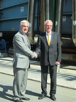 Zárate da la mano a su sucesor, Heinz-Josef Welter