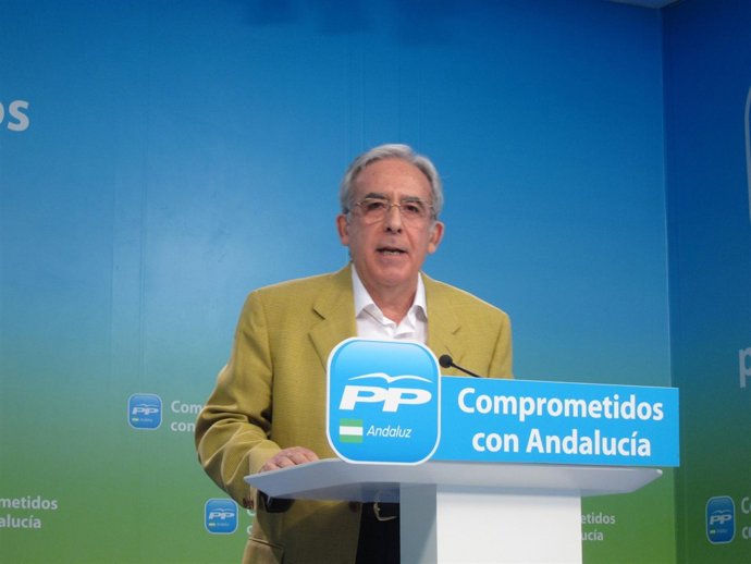 Mario Bilbao (PP-A), hoy en rueda de prensa