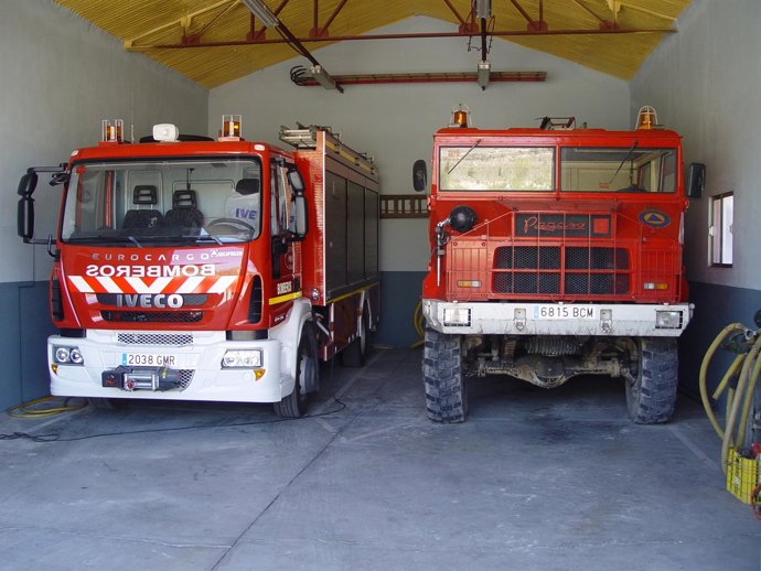 Vehículos del Cuerpo de Bomberos