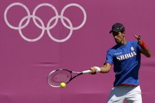 El serbio Djokovic en los Juegos de Londres