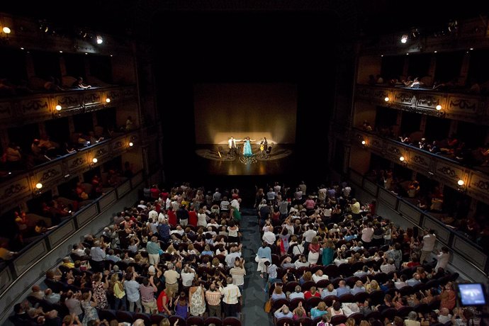 Teatro Cervante, durante un concierto