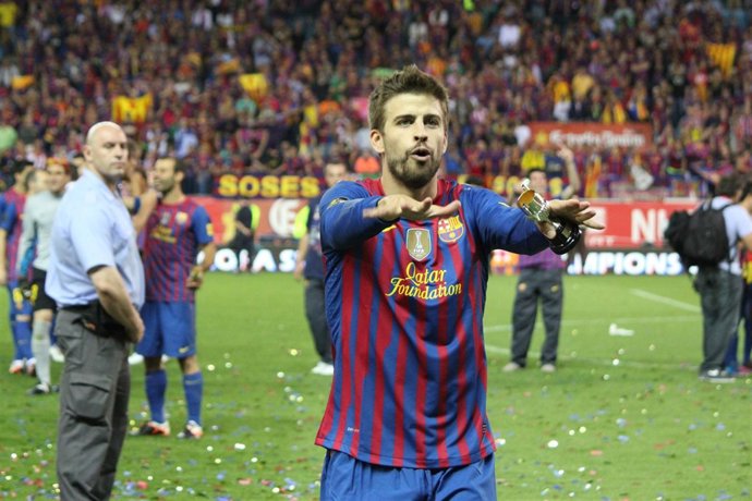 Pique Celebracion Barcelona Copa Del Rey