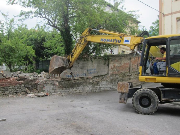 Obras de conexión de las calles La Montañesa y Alejandro García