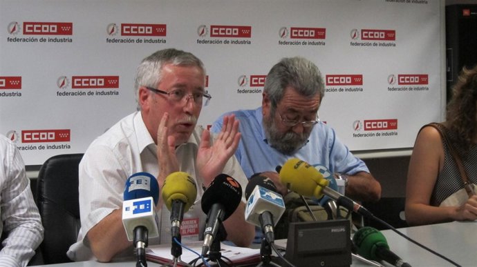 Toxo y Méndez durante la Cumbre Social