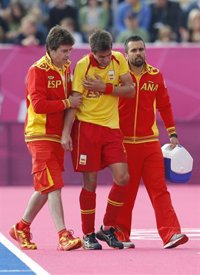 Hockey hierba/Londres.- Pol Amat, lesionado en el hombro se pierde lo que resta de los Juegos Olímpicos 