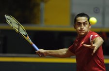 El Tenista Español Nico Almagro En La Copa Davis