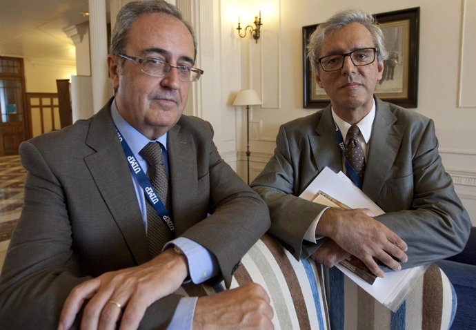 Francisco Pérez y Joan Trullén, en la UIMP