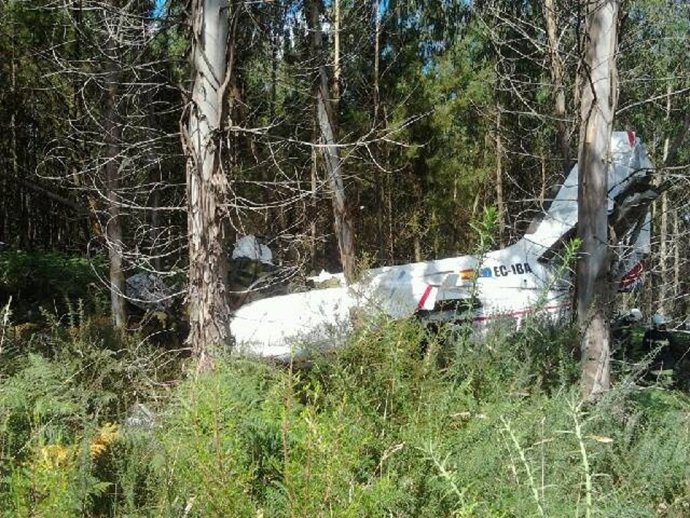 Avioneta siniestrada en Santiago