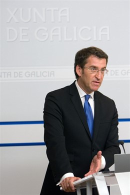 alberto nunez feijoo informa en rolda de prensa dos asuntos abordados na reunión