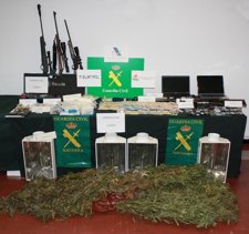 Desarticulada una organización de tráfico de droga.