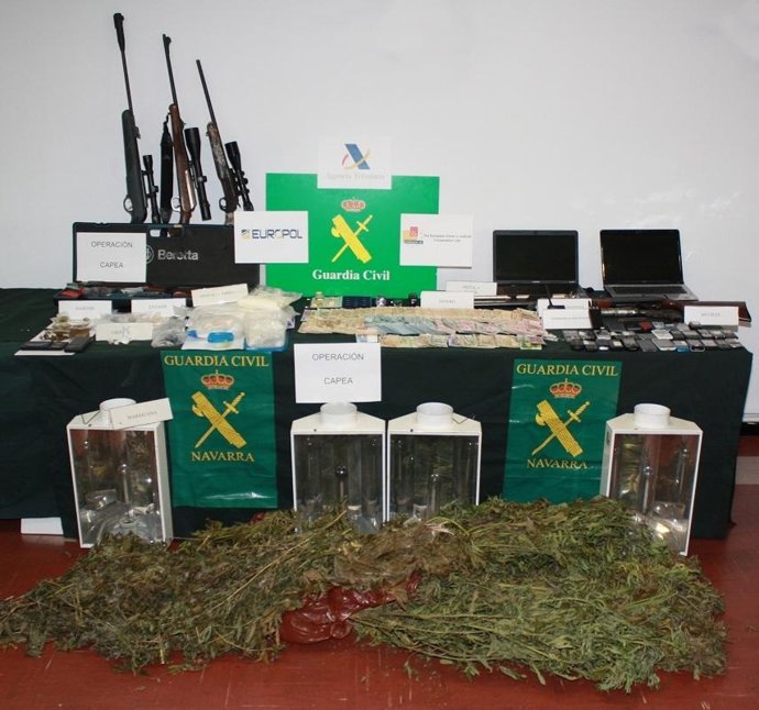 Desarticulada una organización de tráfico de droga.