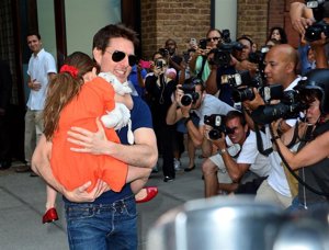 Tom Cruise y Suri en Nueva York