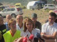 Cospedal dice que el foco principal del fuego de Chequilla "está controlado"