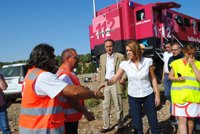 El fuego de Chequilla (Guadalajara) afecta a un tramo de la ruta del Camino del Cid