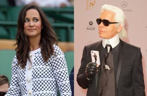 Pippa Middleton y Karl Lagerfeld