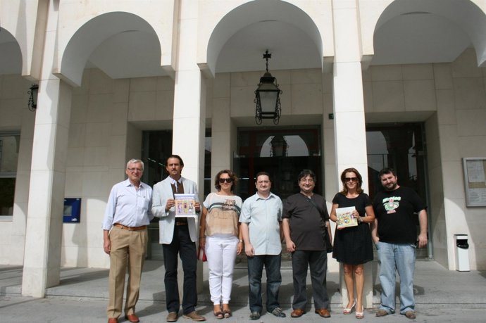 Momento de la presentación de 'Historia de Lucena en Cómics' 