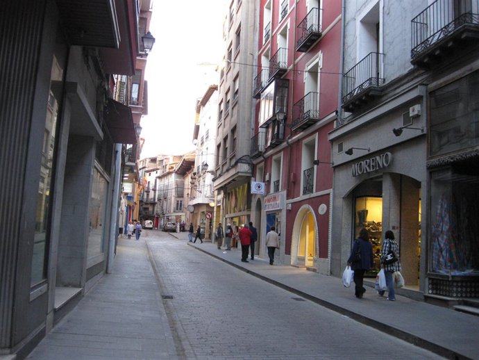 Una de las calles de Calatayud