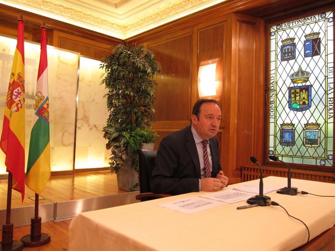 Pedro Sanz, presidente del Gobierno riojano