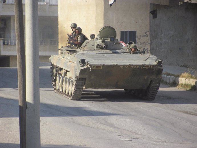 Vehículo del ejército sirio 