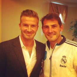 Iker Casillas y David Beckham