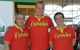 David Barrufet entre Alejandro Blanco y Víctor Sánchez