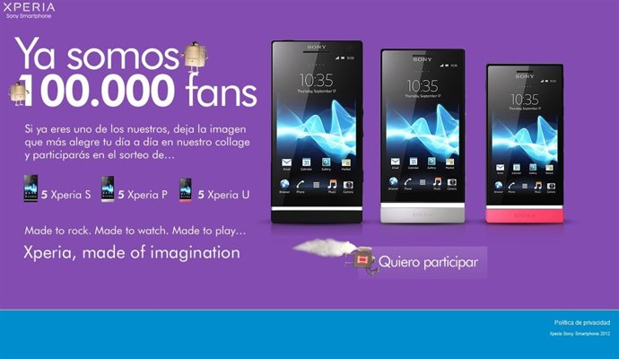100.000 Fans En Página De Facebook De Sony 