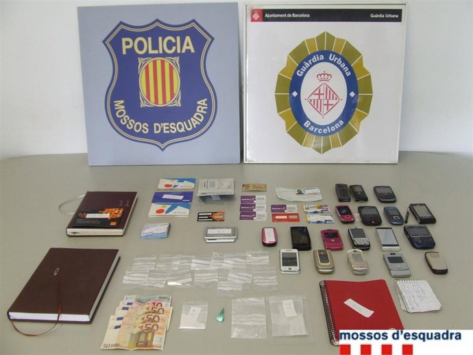 Material Decomisado a la peluquera