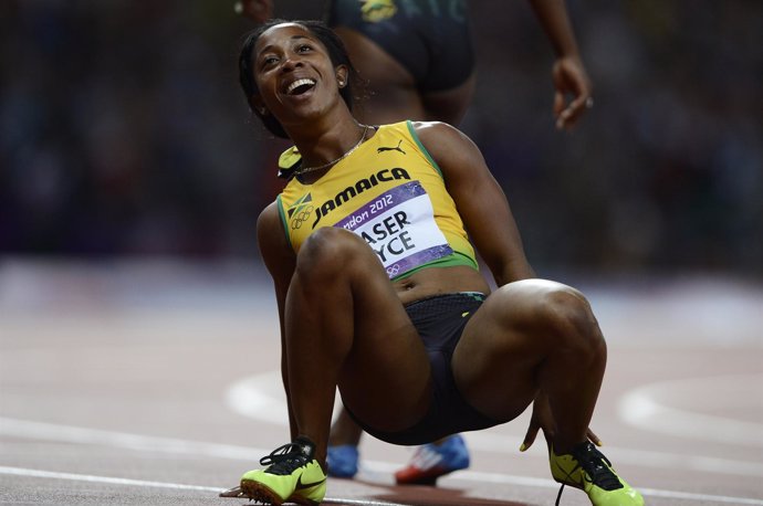 La atleta jamaicana Shelly-Ann Fraser-Pryce
