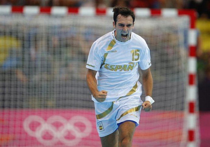 El jugador español de balonmano Cristian Ugalde