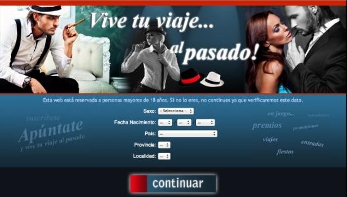 Web fraudulenta caminandoalpasado 
