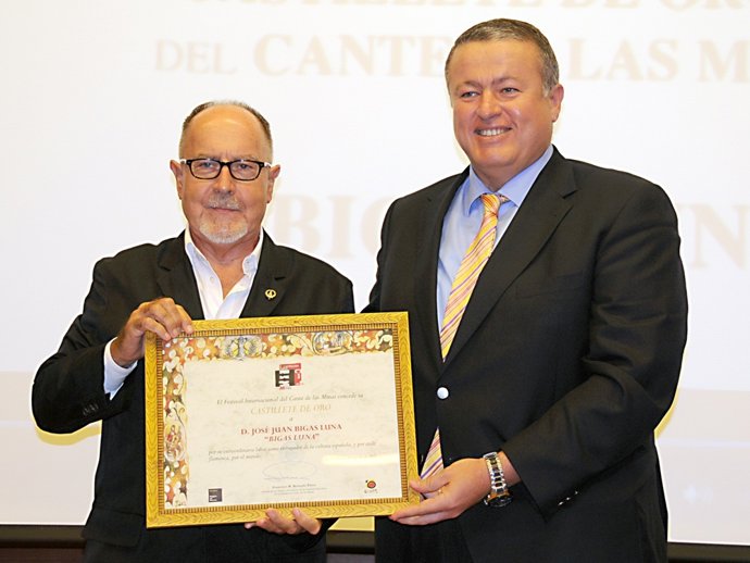 Bigas Luna y el alcalde de La Unión