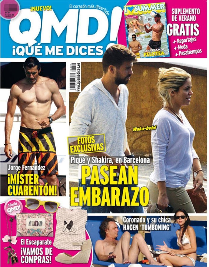 Shakira y Piqué, en la portada de 'QMD!' 