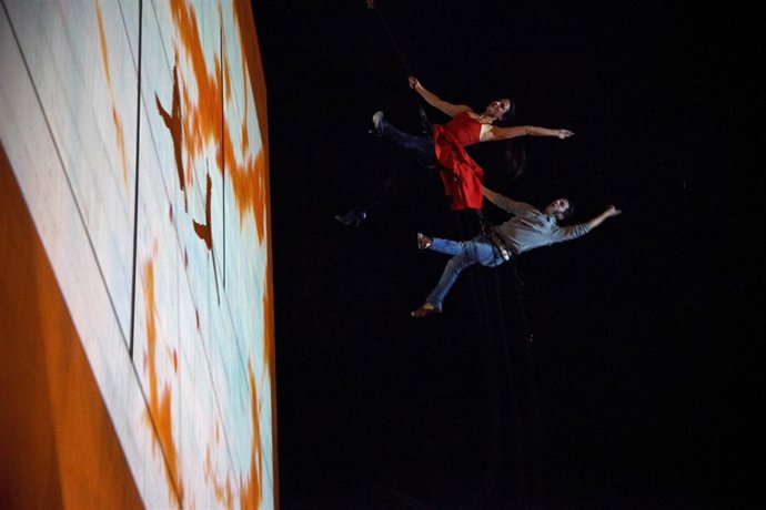 Imagen del espectáculo de la compañía Del Revés.