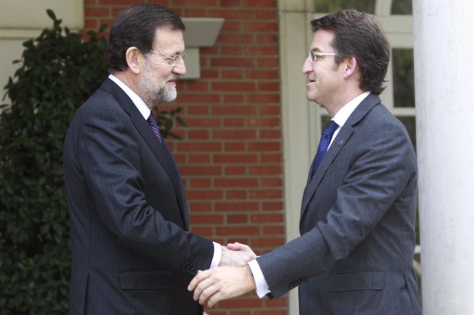 Feijóo y Rajoy se reúnen en La Mocloa 