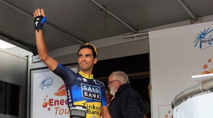 Alberto Contador en el Eneco Tour