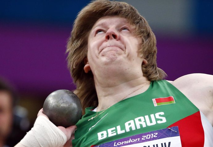 La bielorrusa Nadzeya Ostapchuk, campeona olímpica de peso