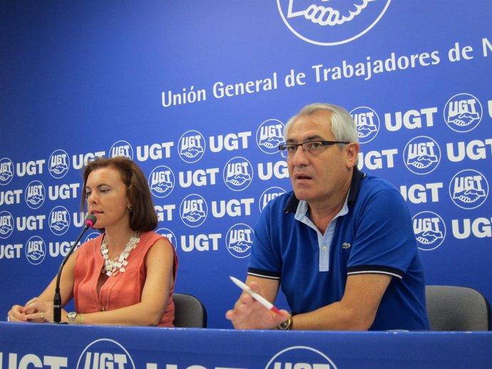 María José Latasa Y Jesús Santos Presentan Un Estudio De UGT.