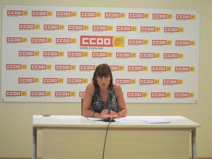 La secretaria de socioeconomía de CC.OO. De Catalunya Cristina Faciaben