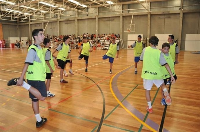 Jóvenes balomnanistas aragoneses