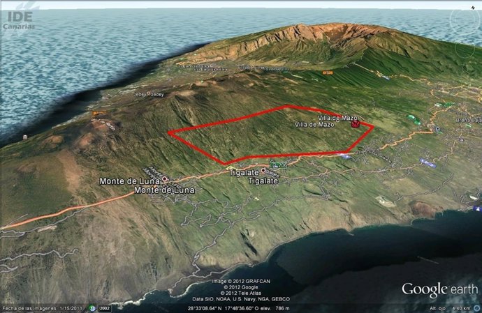 Perímetro Del Incendio De La Palma